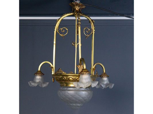 Kronleuchter Leuchte Licht Lampe Antik Alt MÖBLINGER 2403_1102