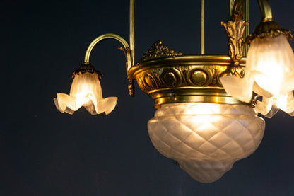 Kronleuchter Leuchte Licht Lampe Antik Alt MÖBLINGER 2403_1102
