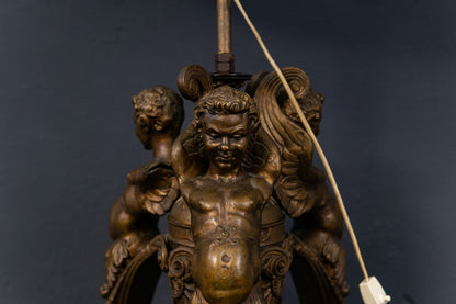 Antike Lampe Licht Leuche Empire Stehlampe Figur Antik 2302_1602