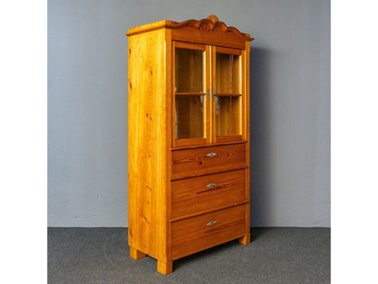 Bücherschrank Küche Schrank Regal Vitrine Alt Antik MÖBLINGER 2411_0502