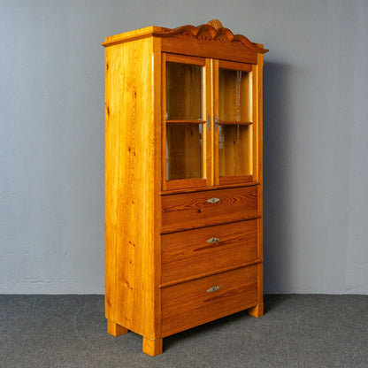 Bücherschrank Küche Schrank Regal Vitrine Alt Antik MÖBLINGER 2411_0502