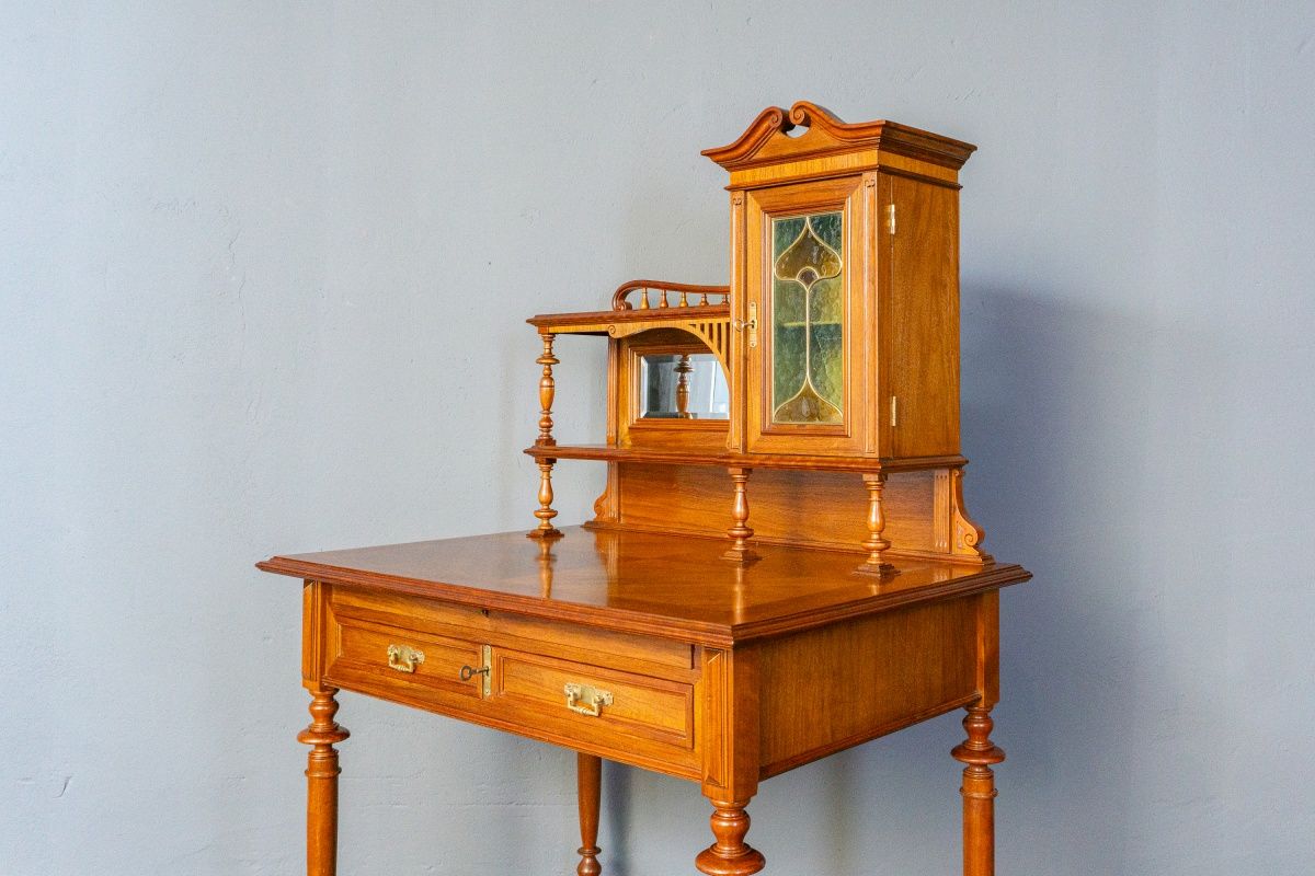 restaur. Sekretär Schreibtisch Tisch Schrank Regal Antik MÖBLINGER 2411_0504