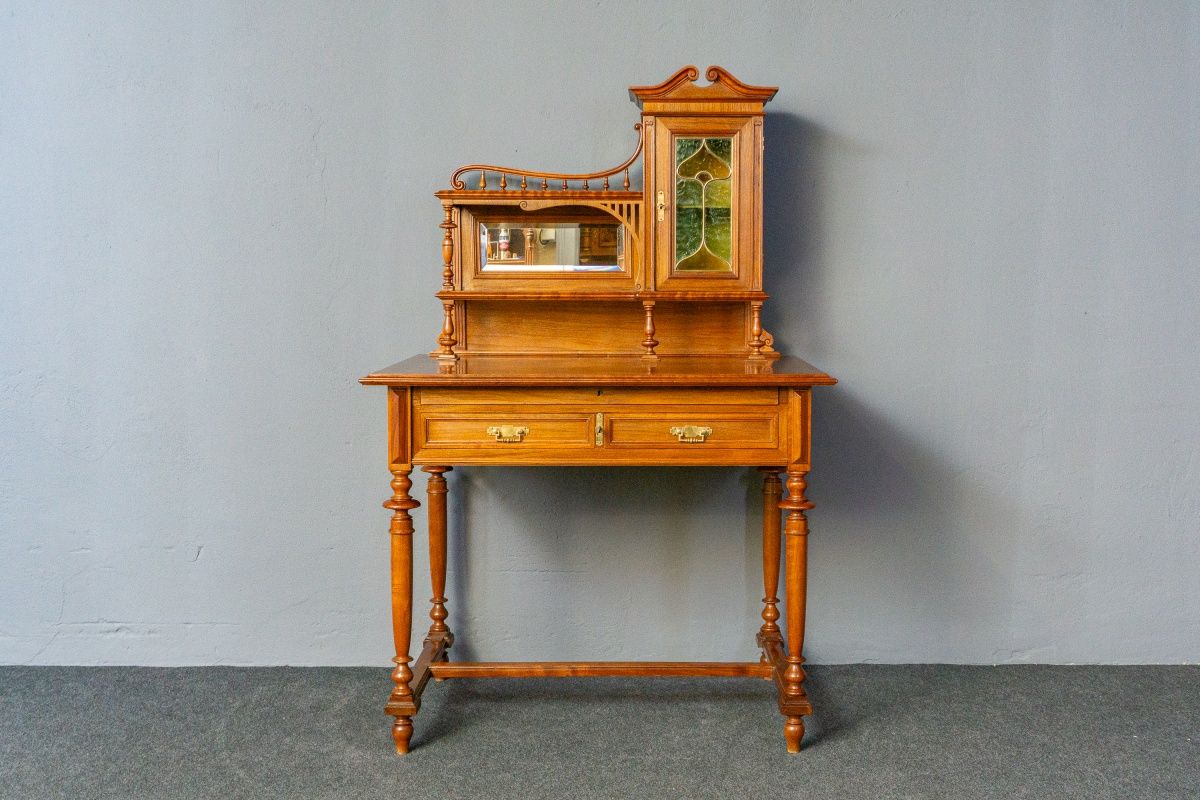 restaur. Sekretär Schreibtisch Tisch Schrank Regal Antik MÖBLINGER 2411_0504