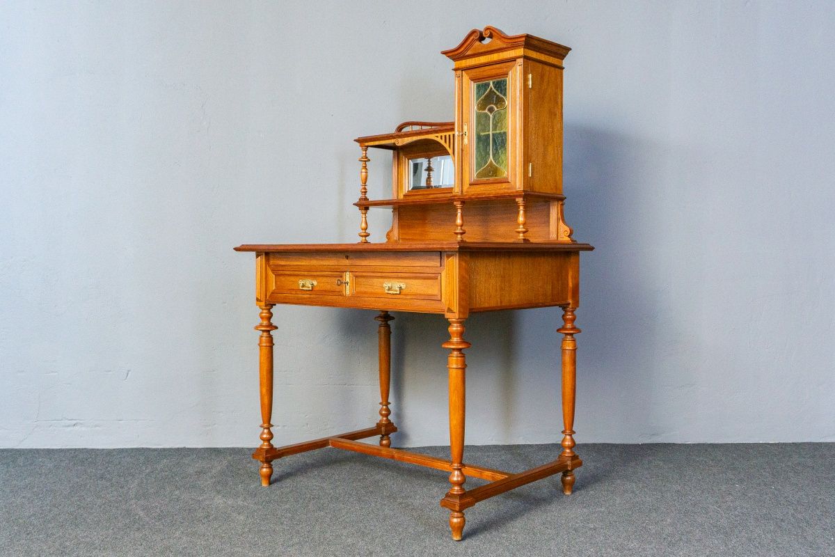 restaur. Sekretär Schreibtisch Tisch Schrank Regal Antik MÖBLINGER 2411_0504