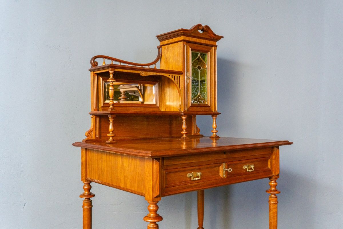restaur. Sekretär Schreibtisch Tisch Schrank Regal Antik MÖBLINGER 2411_0504