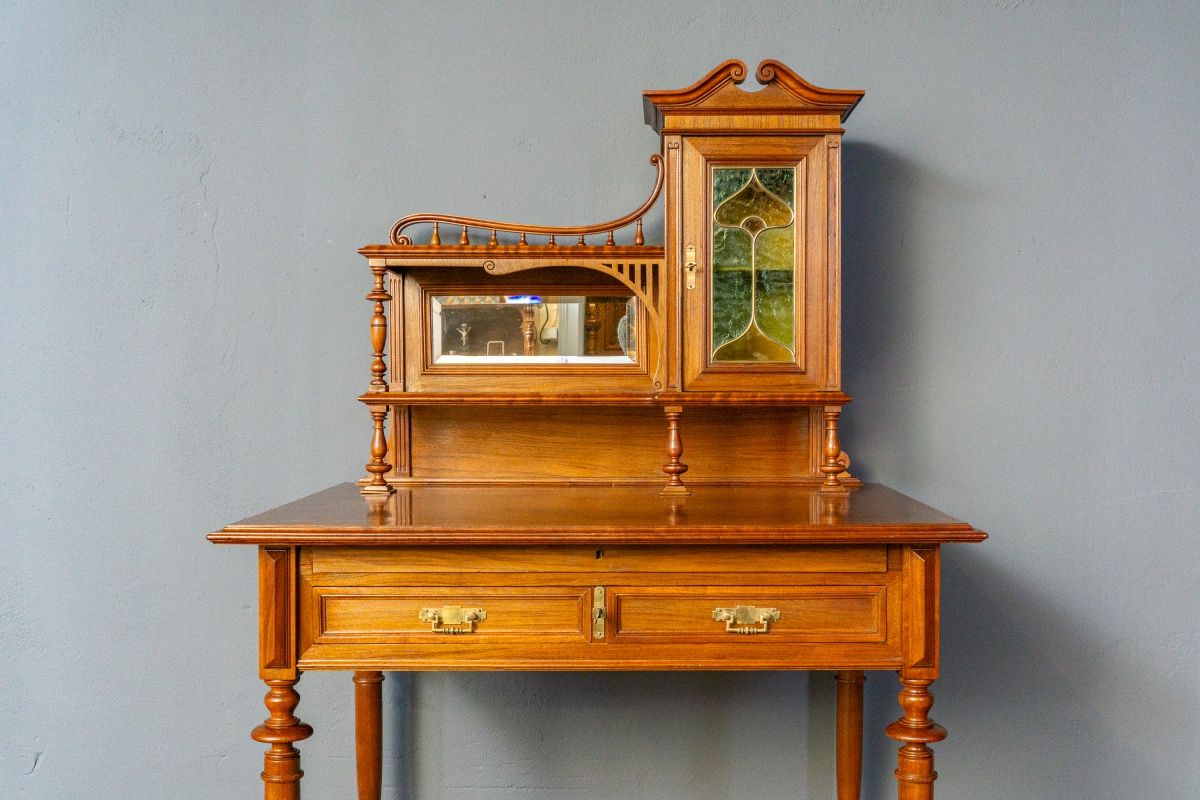 restaur. Sekretär Schreibtisch Tisch Schrank Regal Antik MÖBLINGER 2411_0504