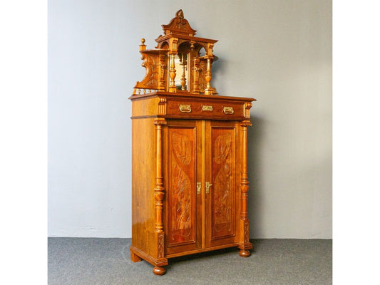 rest. Vertiko Antik Schrank Regal Kommode Anrichte Alt MÖBLINGER 2411_0505