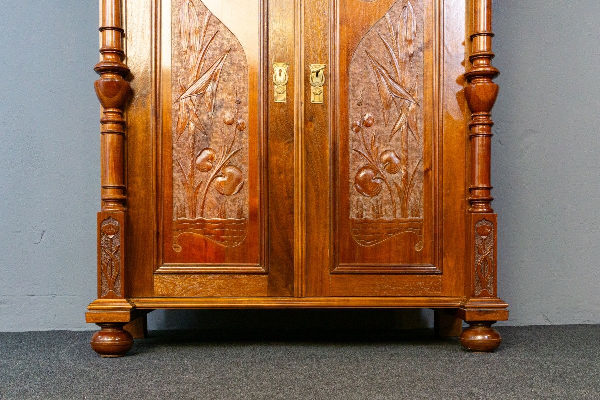 rest. Vertiko Antik Schrank Regal Kommode Anrichte Alt MÖBLINGER 2411_0505