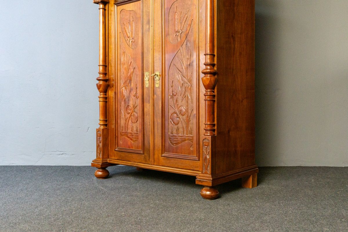 rest. Vertiko Antik Schrank Regal Kommode Anrichte Alt MÖBLINGER 2411_0505