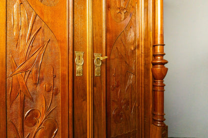 rest. Vertiko Antik Schrank Regal Kommode Anrichte Alt MÖBLINGER 2411_0505