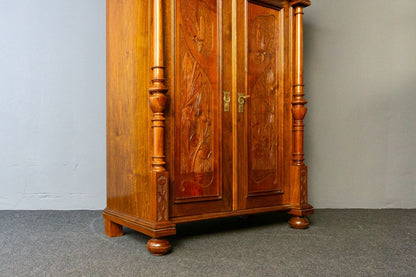 rest. Vertiko Antik Schrank Regal Kommode Anrichte Alt MÖBLINGER 2411_0505