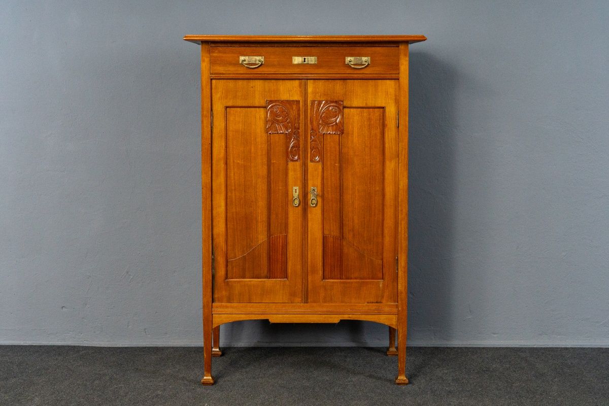 Vertiko Antik Schrank Kommode Regal Anrichte Vintage MÖBLINGER 2502_0606