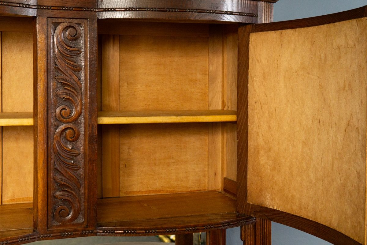 Vintage Buffett Anrichte Antik Schrank Kommode Regal Alt MÖBLINGER 2502_0609