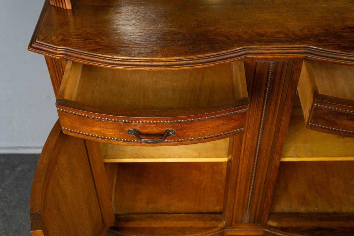 Vintage Buffett Anrichte Antik Schrank Kommode Regal Alt MÖBLINGER 2502_0609