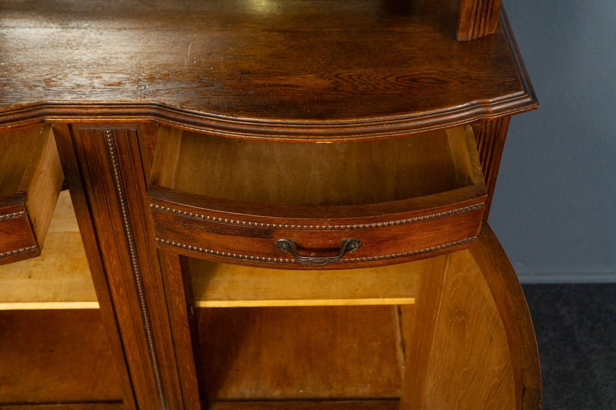 Vintage Buffett Anrichte Antik Schrank Kommode Regal Alt MÖBLINGER 2502_0609