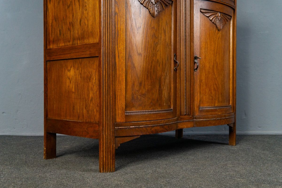 Vintage Buffett Anrichte Antik Schrank Kommode Regal Alt MÖBLINGER 2502_0609