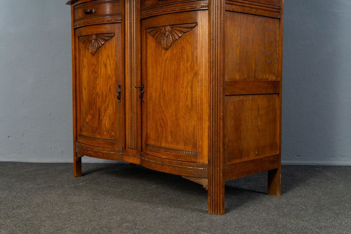 Vintage Buffett Anrichte Antik Schrank Kommode Regal Alt MÖBLINGER 2502_0609