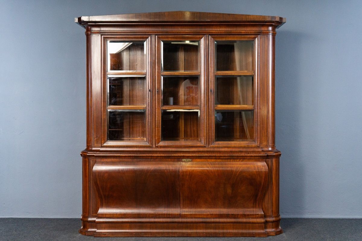Vintage Bücherschrank Vitrine Schrank Buffet Regal Alt MÖBLINGER 2502_1901