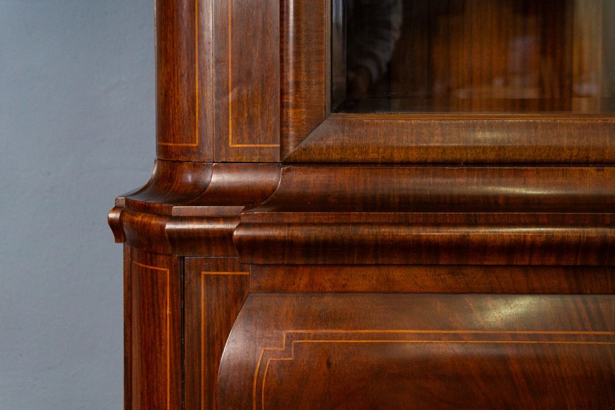Vintage Bücherschrank Vitrine Schrank Buffet Regal Alt MÖBLINGER 2502_1901