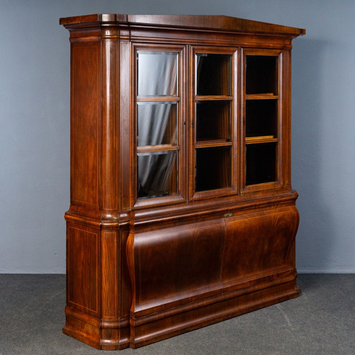 Vintage Bücherschrank Vitrine Schrank Buffet Regal Alt MÖBLINGER 2502_1901