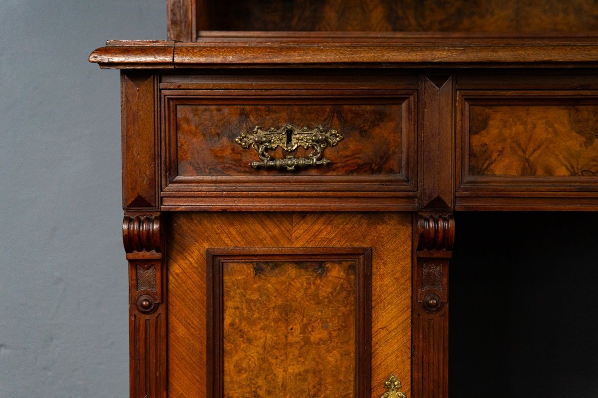 Vintage Schreibtisch Sekretär Schrank Kommode Antik Alt MÖBLINGER 2502_2401