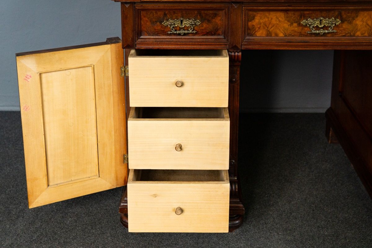 Vintage Schreibtisch Sekretär Schrank Kommode Antik Alt MÖBLINGER 2502_2401