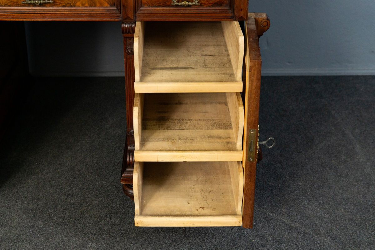 Vintage Schreibtisch Sekretär Schrank Kommode Antik Alt MÖBLINGER 2502_2401
