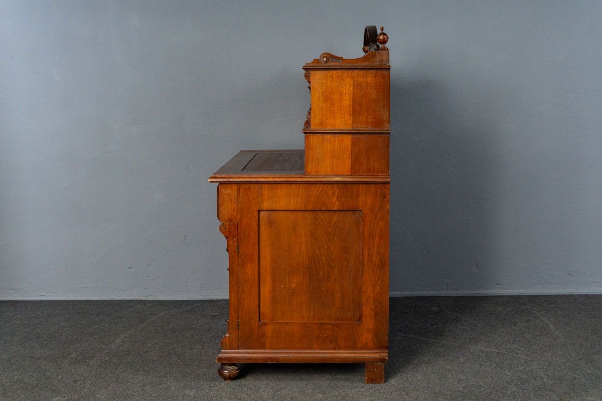 Vintage Schreibtisch Sekretär Schrank Kommode Antik Alt MÖBLINGER 2502_2401