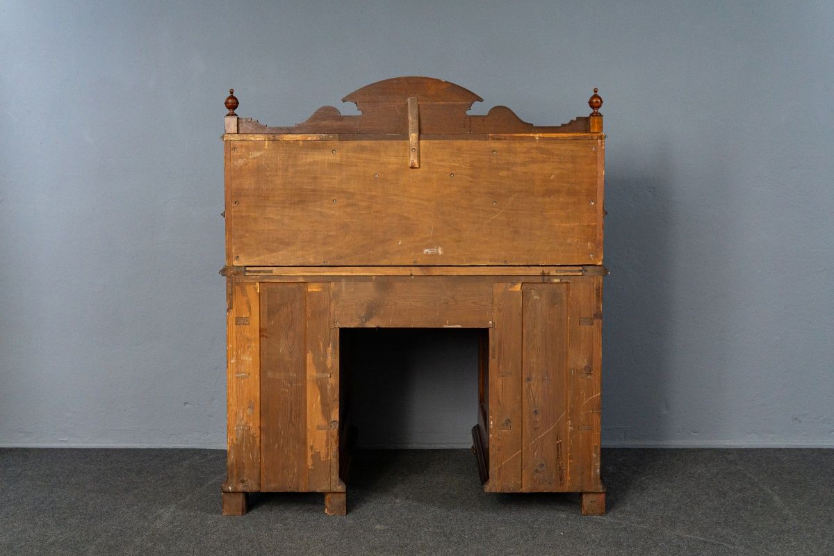 Vintage Schreibtisch Sekretär Schrank Kommode Antik Alt MÖBLINGER 2502_2401