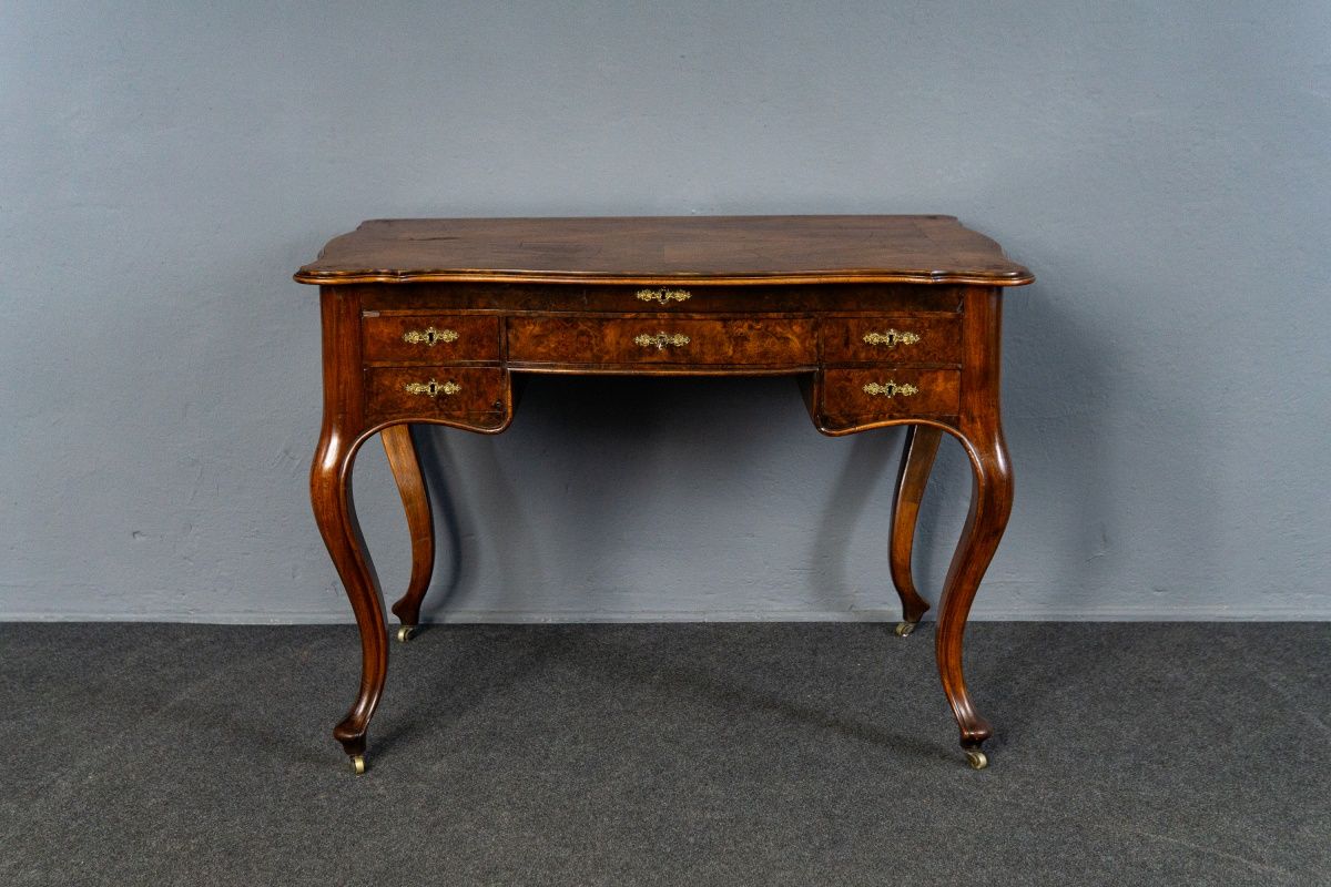 Vintage Schreibtisch Sekretär Tisch Büro Kommode Antik MÖBLINGER 2502_2702