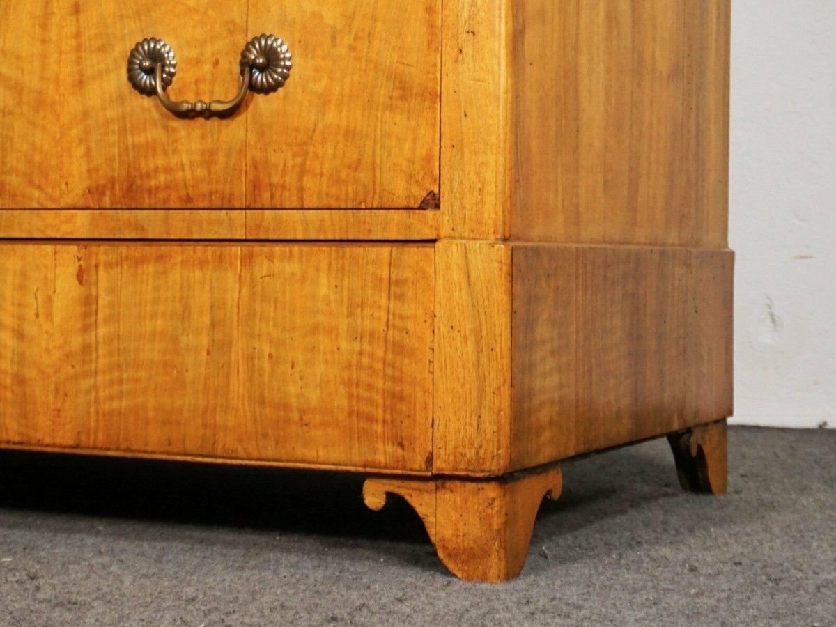 Schrägklappensekretär Biedermeier Nussbaum Alt Antik