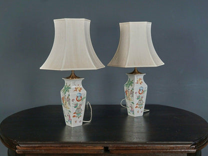 Lampe Asiatika Leuchte Tischlampe Licht Schirm Alt 2103_2203