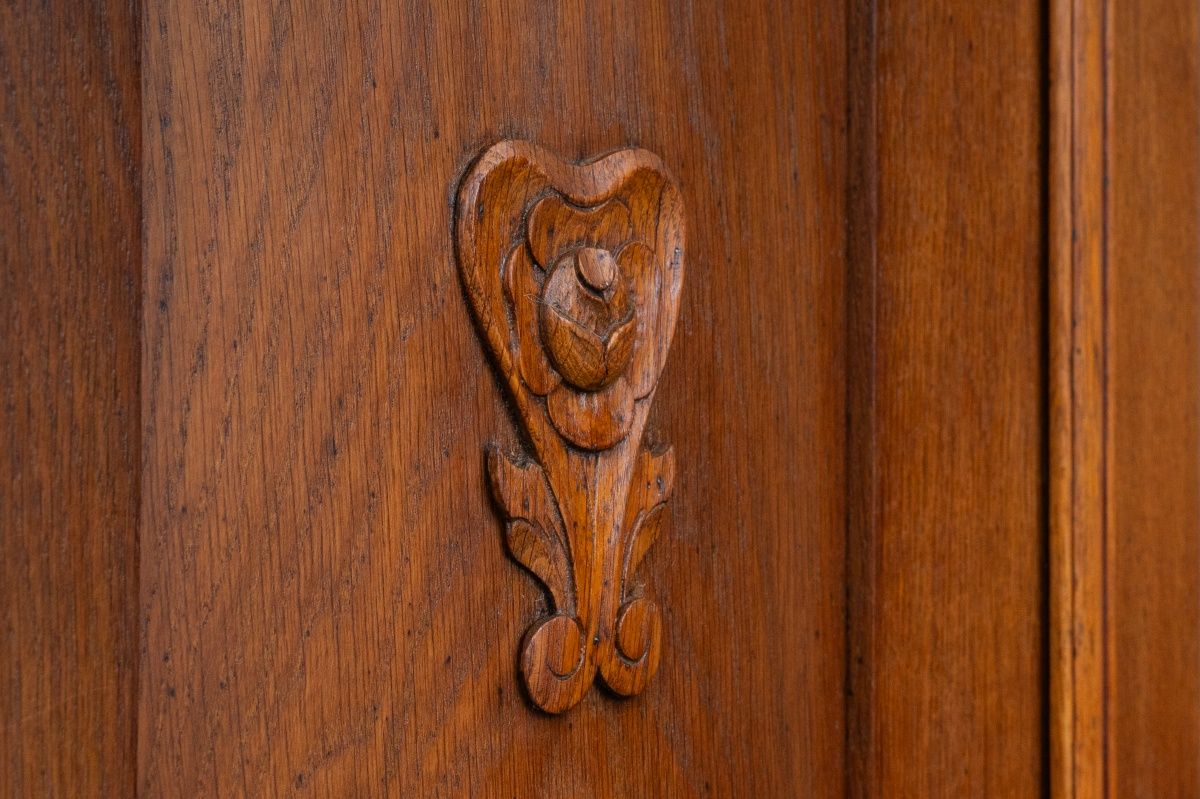 Jugendstil Kleiderschrank in Eiche - Anfang des 20.Jahrhunderts