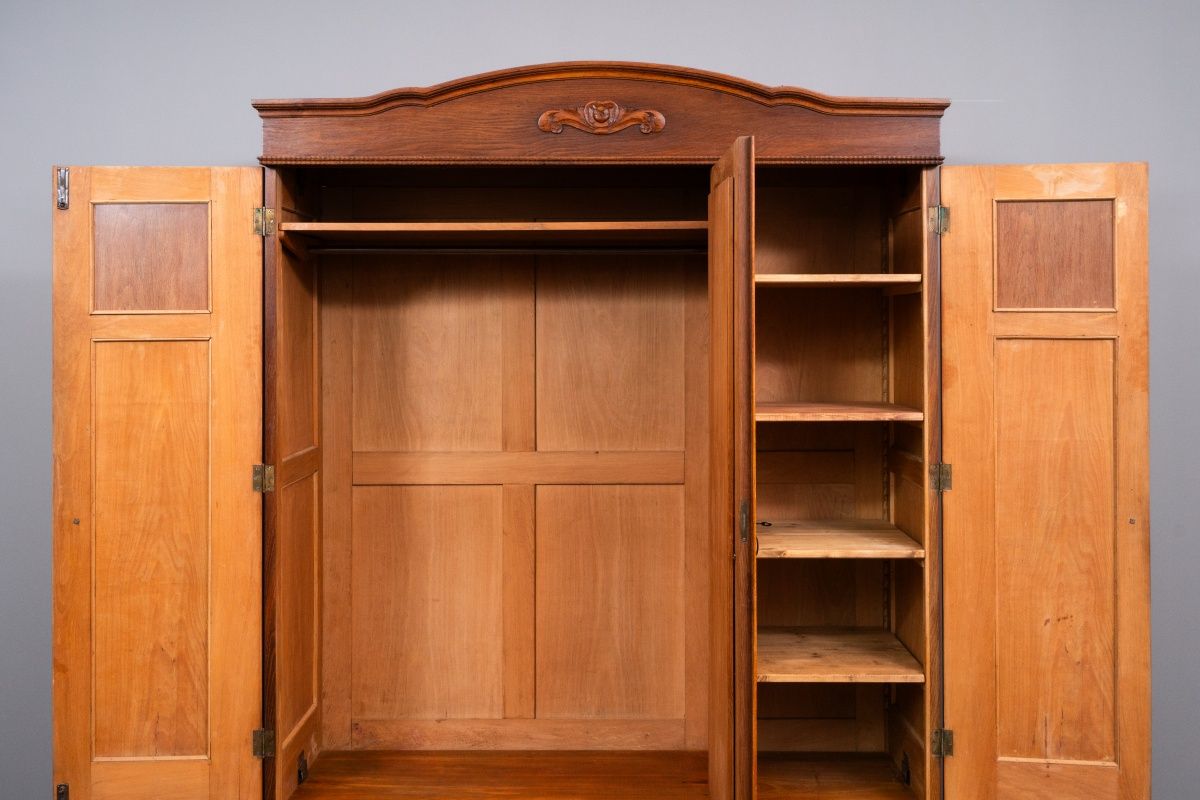 Jugendstil Kleiderschrank in Eiche - Anfang des 20.Jahrhunderts