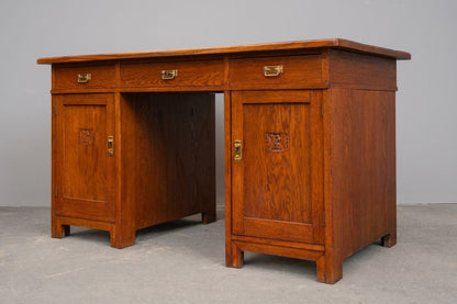 Jugendstil Schreibtisch in Eiche - Anfang des 20.Jahrhunderts