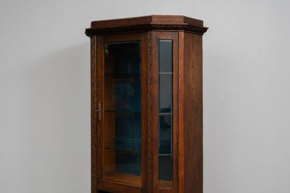 Jugendstil Vitrine in Eiche - Anfang des 20.Jahrhunderts