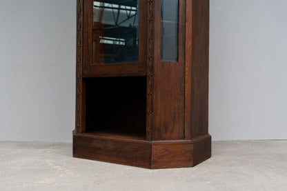 Jugendstil Vitrine in Eiche - Anfang des 20.Jahrhunderts