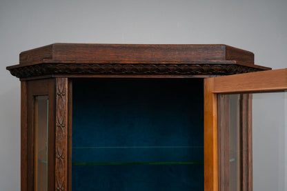 Jugendstil Vitrine in Eiche - Anfang des 20.Jahrhunderts