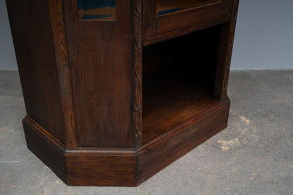 Jugendstil Vitrine in Eiche - Anfang des 20.Jahrhunderts
