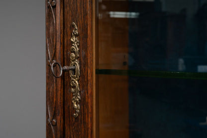 Jugendstil Vitrine in Eiche - Anfang des 20.Jahrhunderts