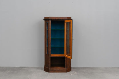Jugendstil Vitrine in Eiche - Anfang des 20.Jahrhunderts