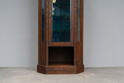 Jugendstil Vitrine in Eiche - Anfang des 20.Jahrhunderts