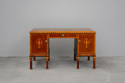 Jugendstil Schreibtisch in Hartholz - 1.Hälfte des 20.Jahrhunderts