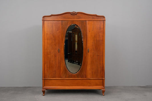 Jugendstil Kleiderschrank in Nussbaum - Anfang des 20.Jahrhunderts