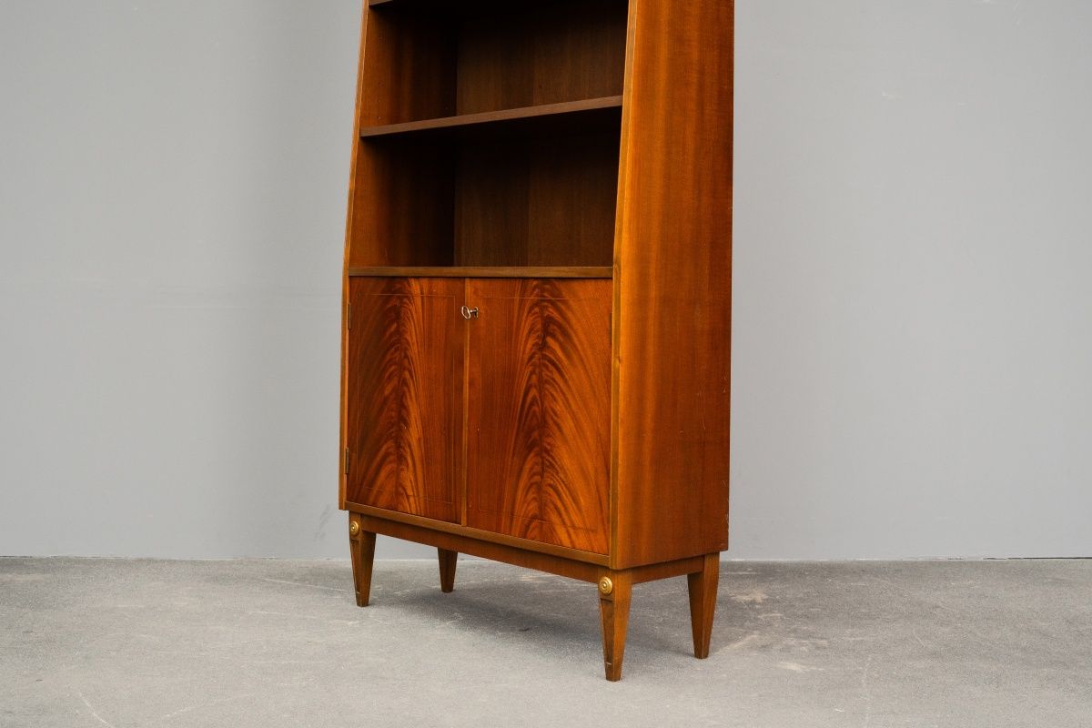 Mid-Century Bücherregal in Mahagoni - Mitte des 20.Jahrhunderts