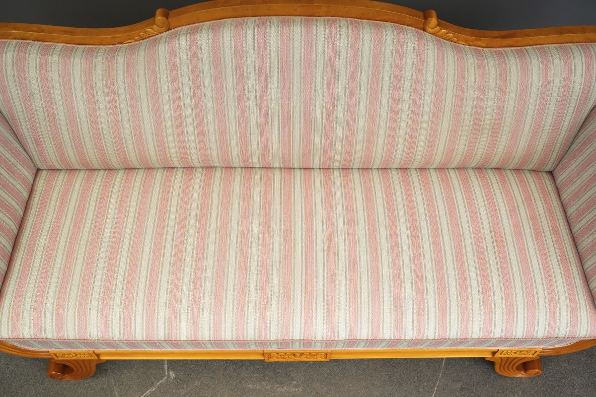 Biedermeier Stil Sofa in Birke - 1.Hälfte des 20.Jahrhunderts