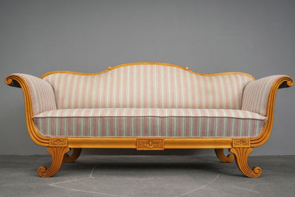 Biedermeier Stil Sofa in Birke - 1.Hälfte des 20.Jahrhunderts