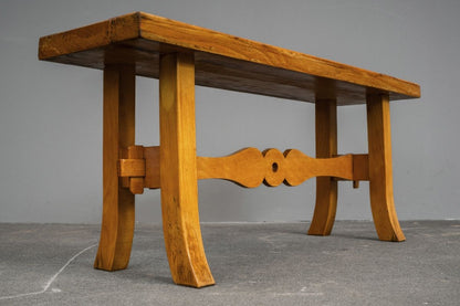 Biedermeier Stil Sitzbank in Buche - 1.Hälfte des 20.Jahrhunderts