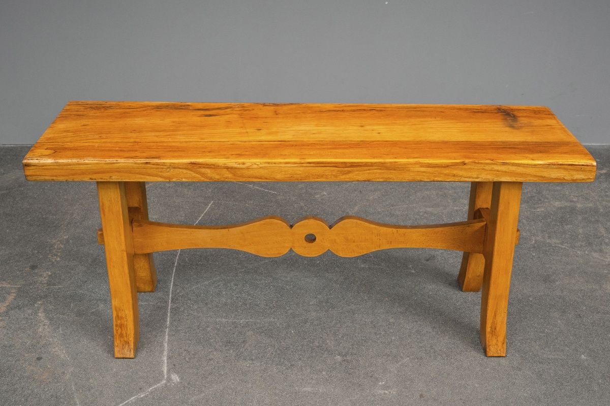 Biedermeier Stil Sitzbank in Buche - 1.Hälfte des 20.Jahrhunderts
