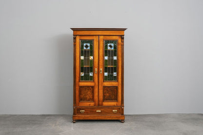 Gründerzeit / Jugendstil Bücherschrank in Eiche - um 1900
